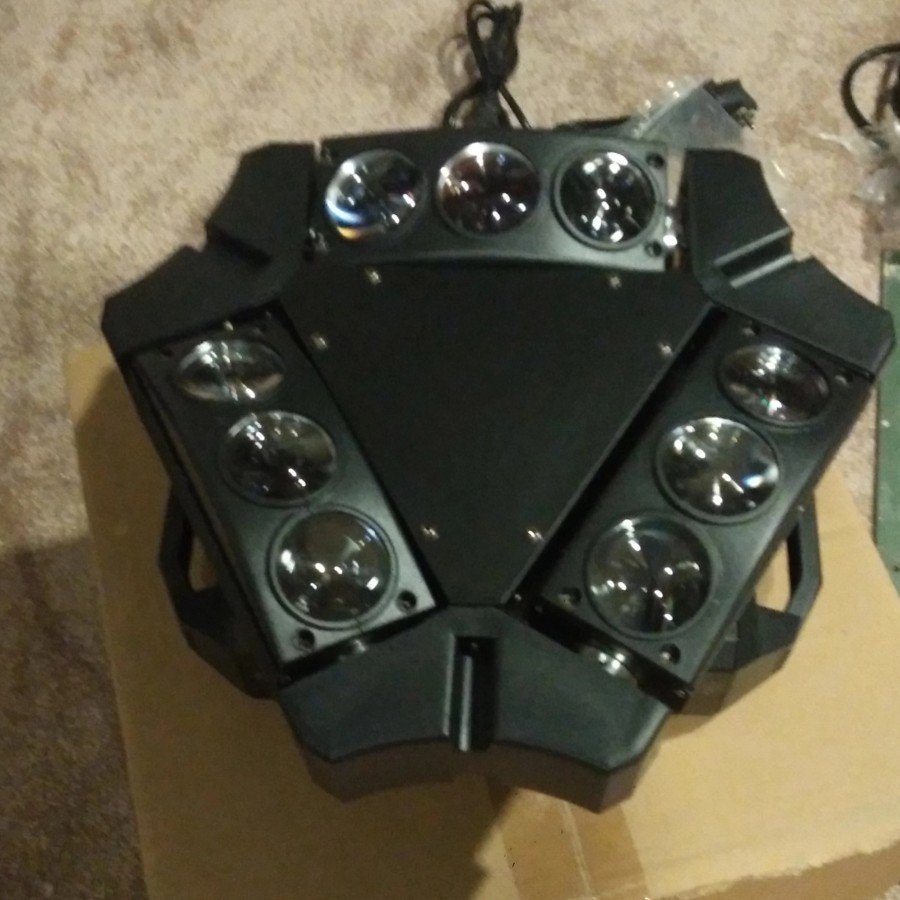 Led Moving Mini Spider 9 x 5 watt RGB