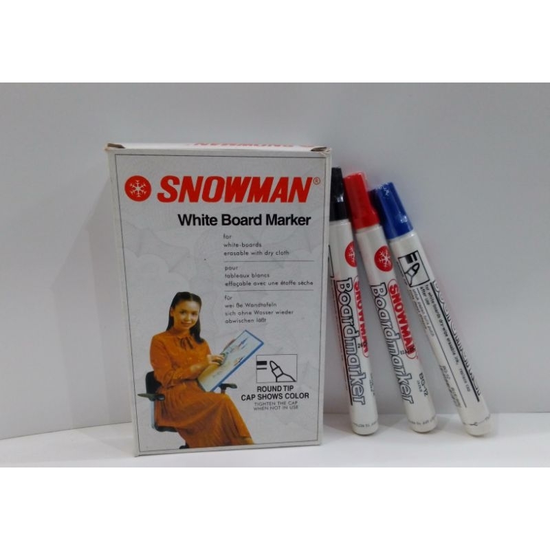

Spidol SNOWMAN Whiteboard/ bisa dihapus