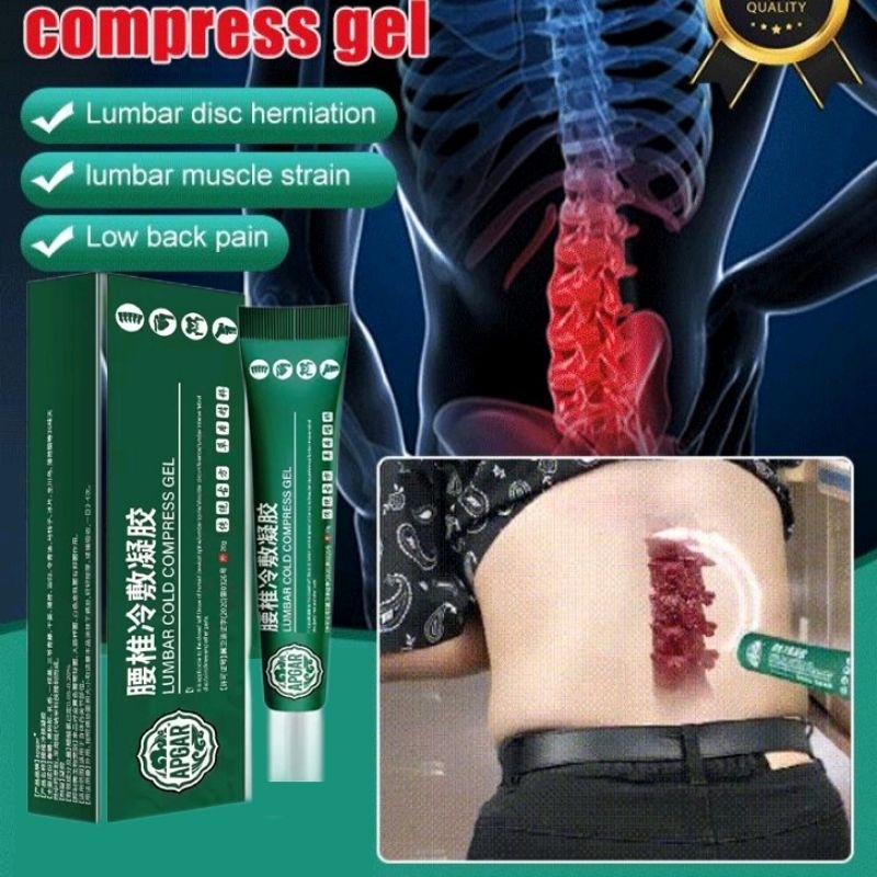 Lumbar cold compress gel original Lumbar spine cooling gel APDMP salep lumbar original lumbar