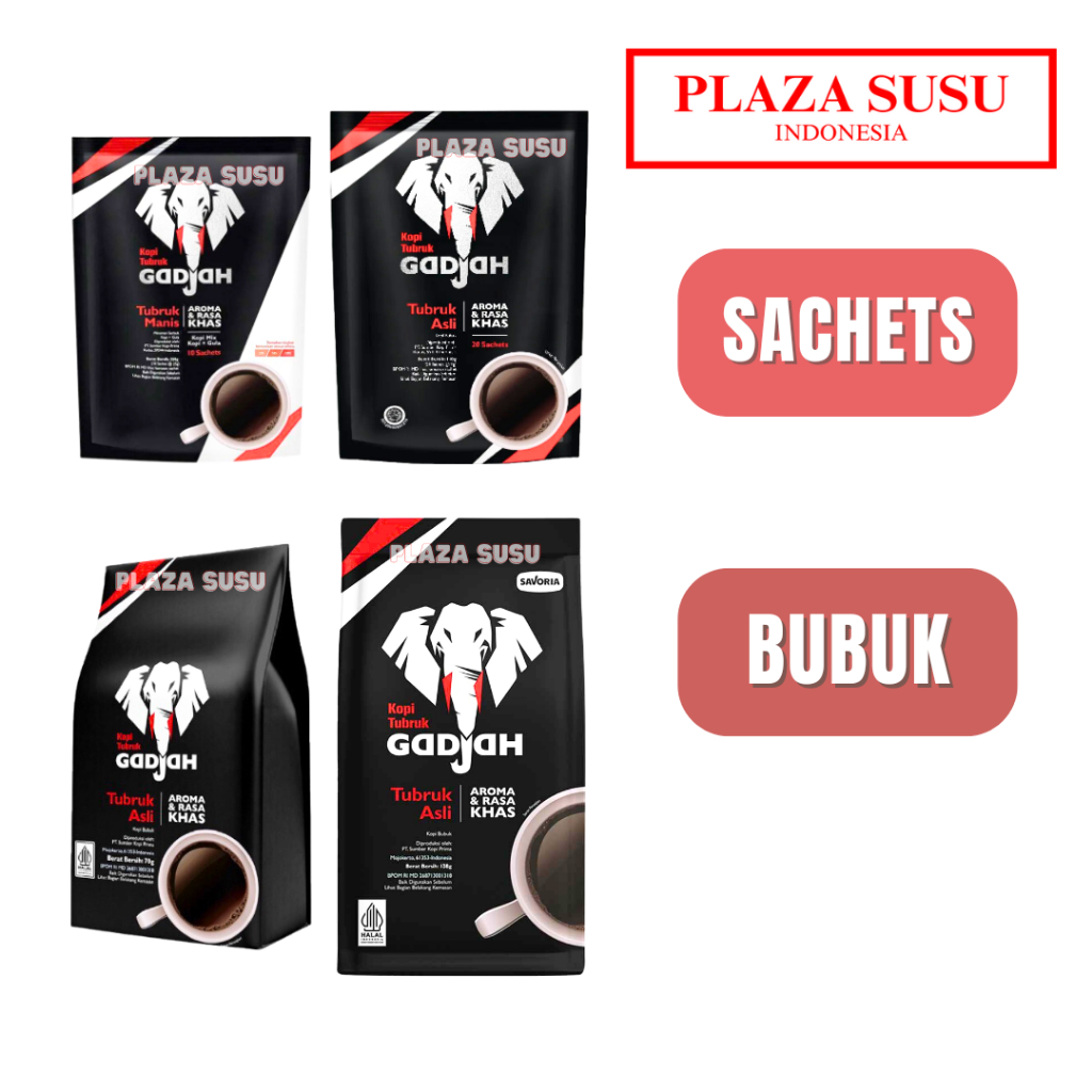 

KOPI GADJAH TUBRUK KOPI ASLI COFFEE GADJAH POUCH