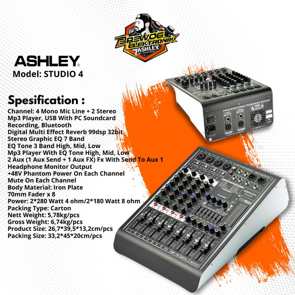 POWER MIXER STUDIO4 ASHLEY