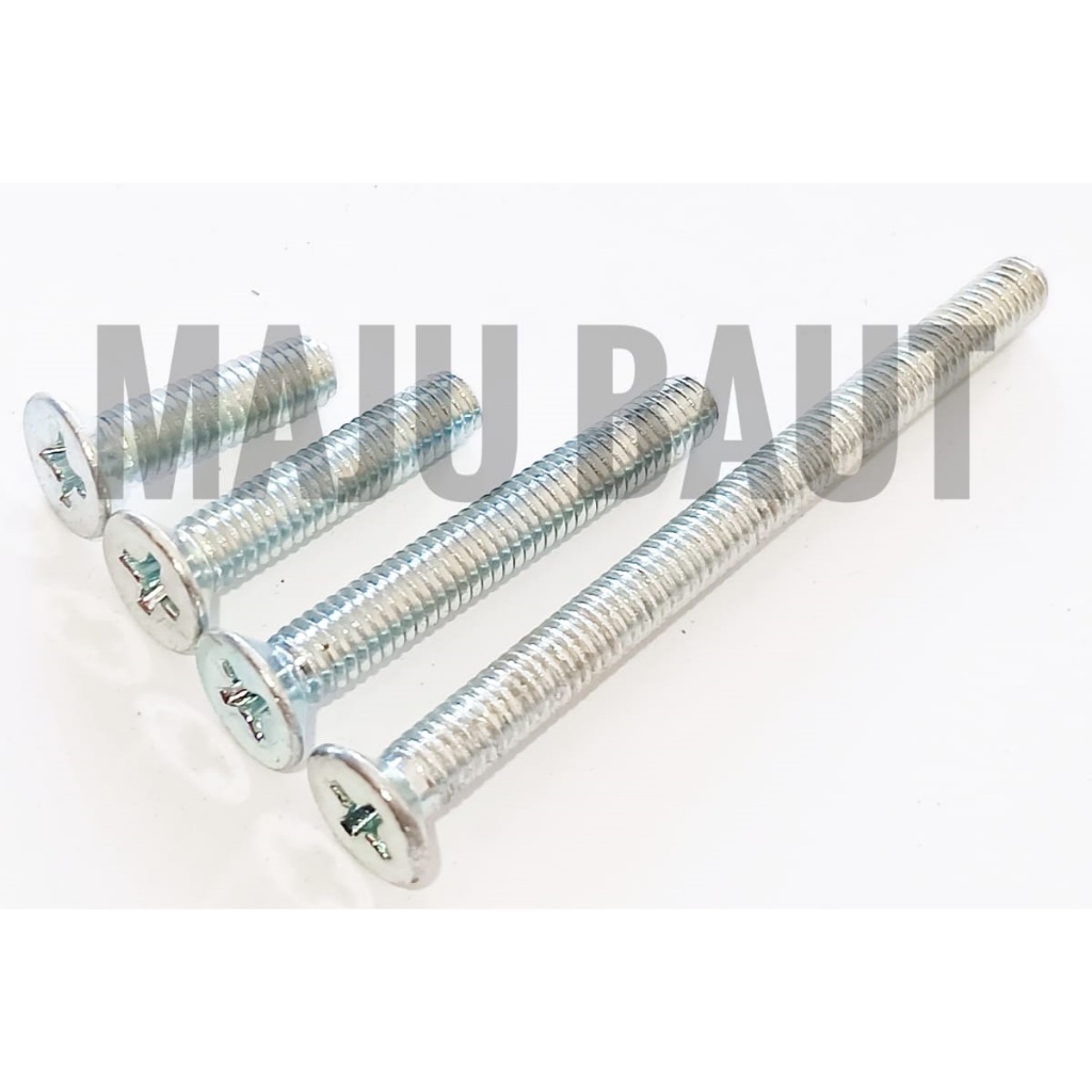 [ Isi 100 pcs ] Baut JF M4x50 / Baut JF M4 / Baut Obeng Plus / Baut Plus ( kualitas Import )