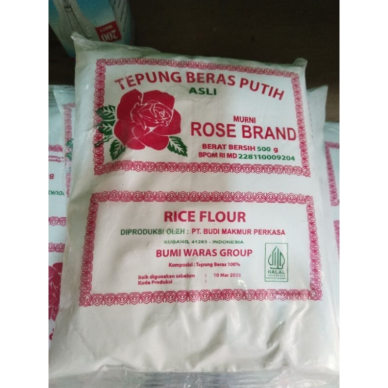 

Tepung Beras Rose Brand 500gr