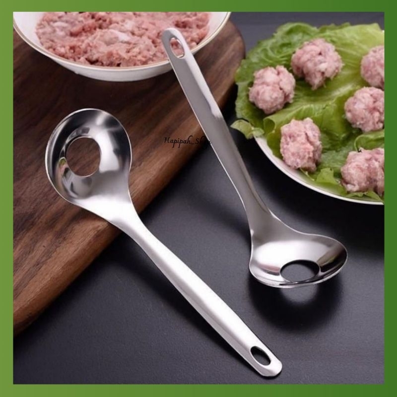 Sendok Pencetak Bakso Supaya Bulat Stainless - Sendok pembuat Bakso Stainless