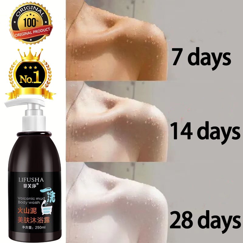 lumpur vulkanik body wash sabun pemutih badan permanen pria sabun pemutih badan dan wajah pria bpom 