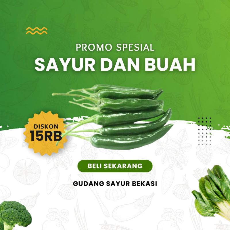 

Cabe Hijau Besar 250 gr