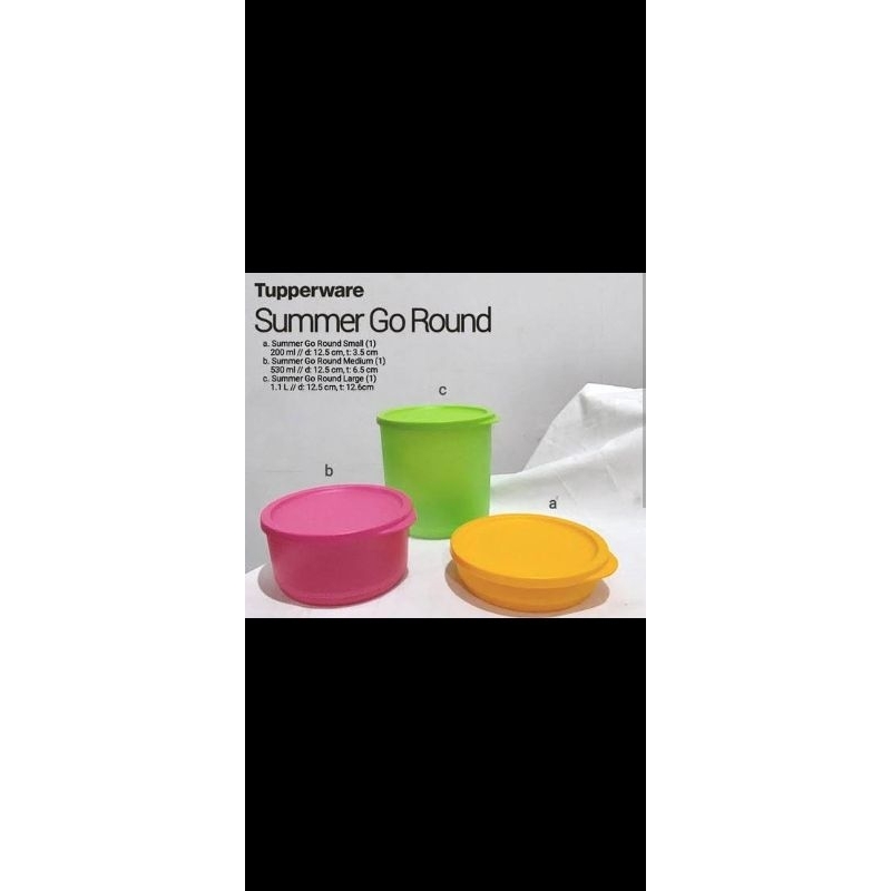 summer go round set #tupperware