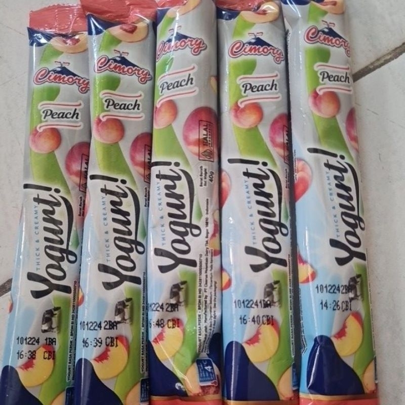 

10pcs cimory yogurt stick 40gr rasa peach