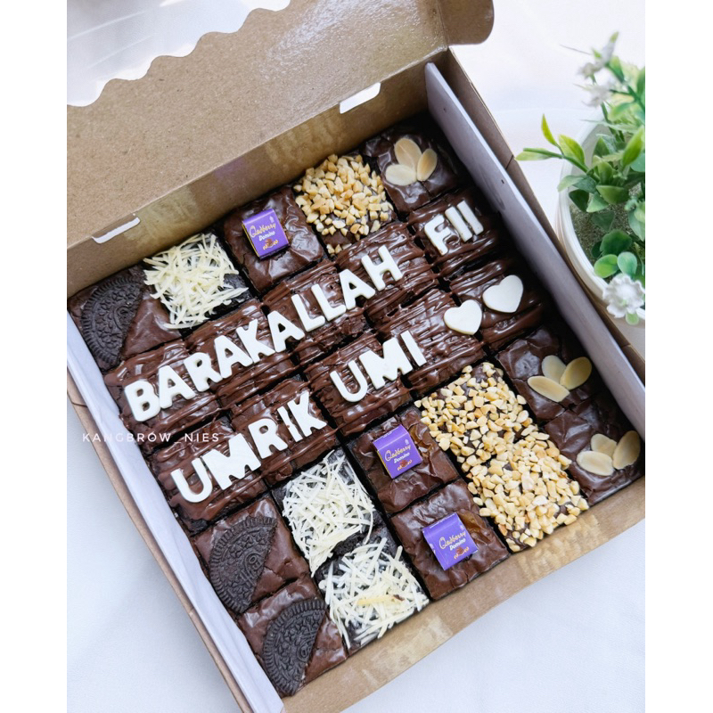 fudgy brownies / brownies ulang tahun