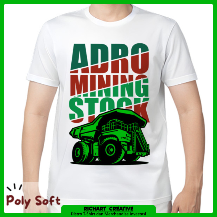 Kaos Polysoft ADRO PT Adaro Energy Internasional v1 Light Color