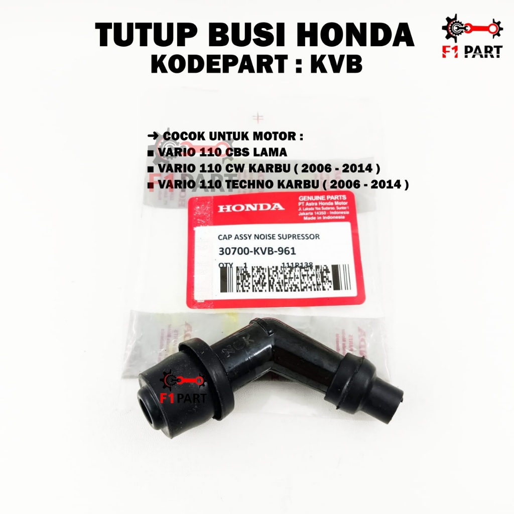 Tutup Busi KVB Honda Vario 110 Karbu