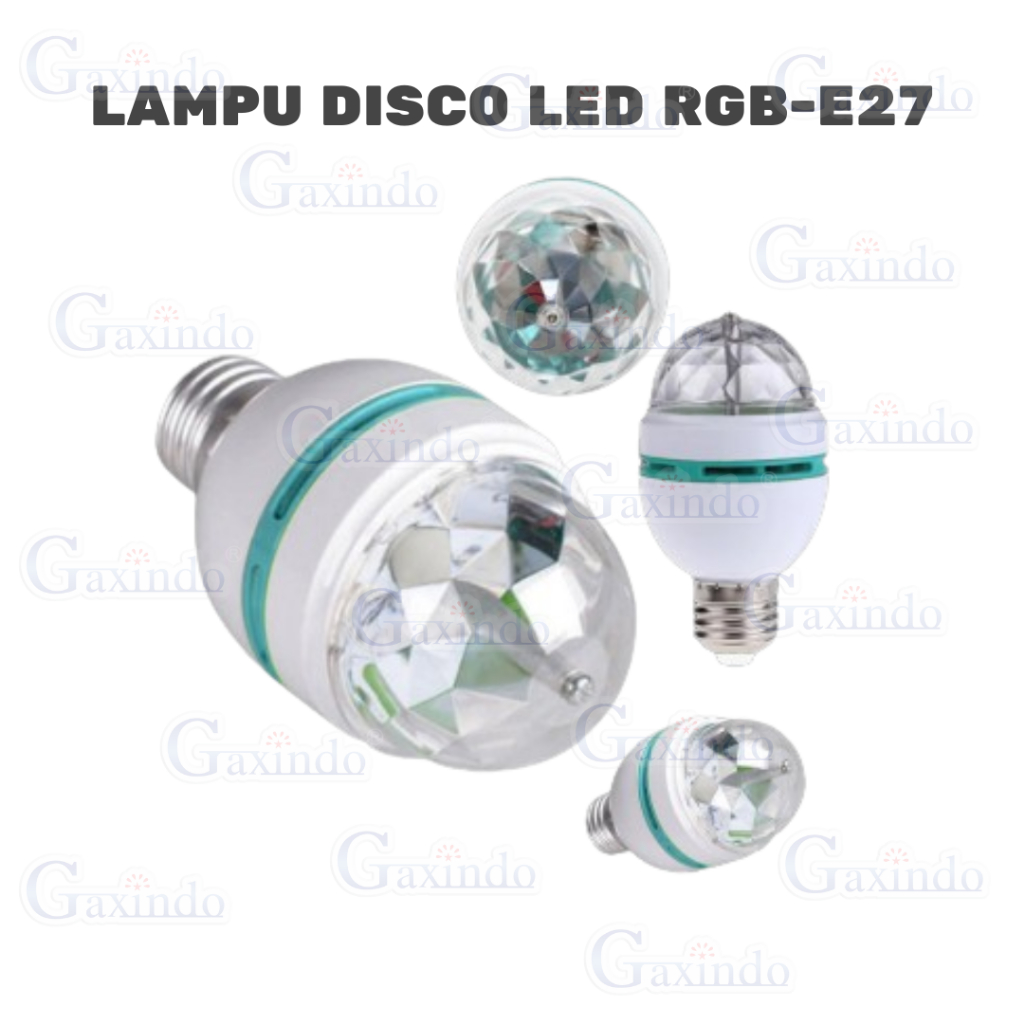 LAMPU DISCO LED RGB-E27 L9397 LAMPU AESTHETIC KAMAR DAN RUANGAN LAMPU DISCO