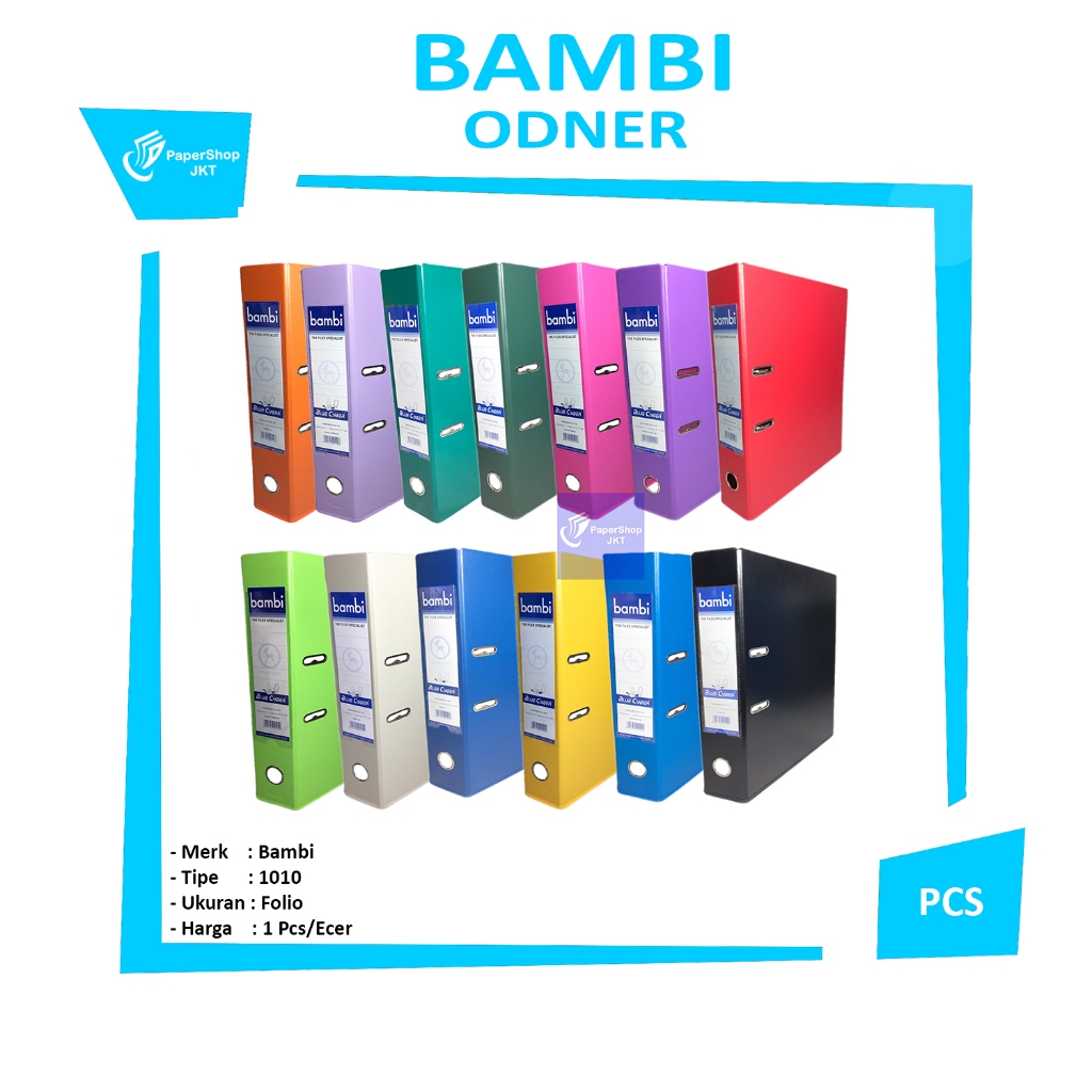 

BAMBI - Odner Tempat Penyimpanan File Folio 1010 Warna - PCS