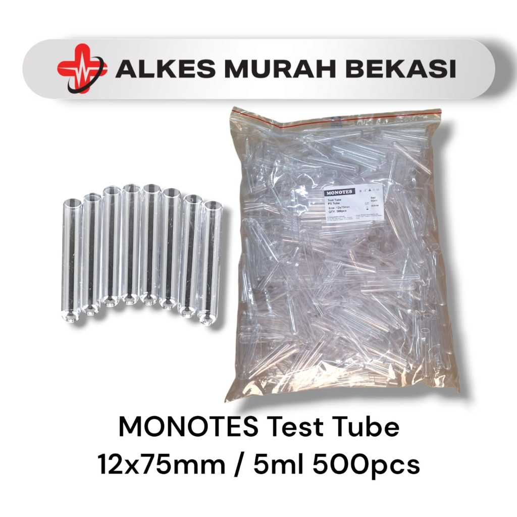 MONOTES Test Tube 12x75mm / 5ml 500pcs