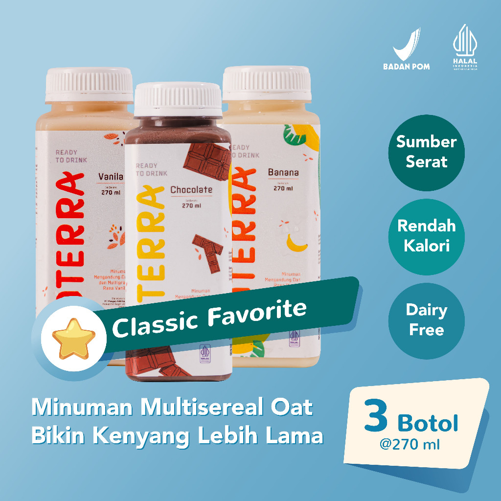 

OTERRA Vanilla, Chocolate, Banana, (3 Botol) - Classic Favorite