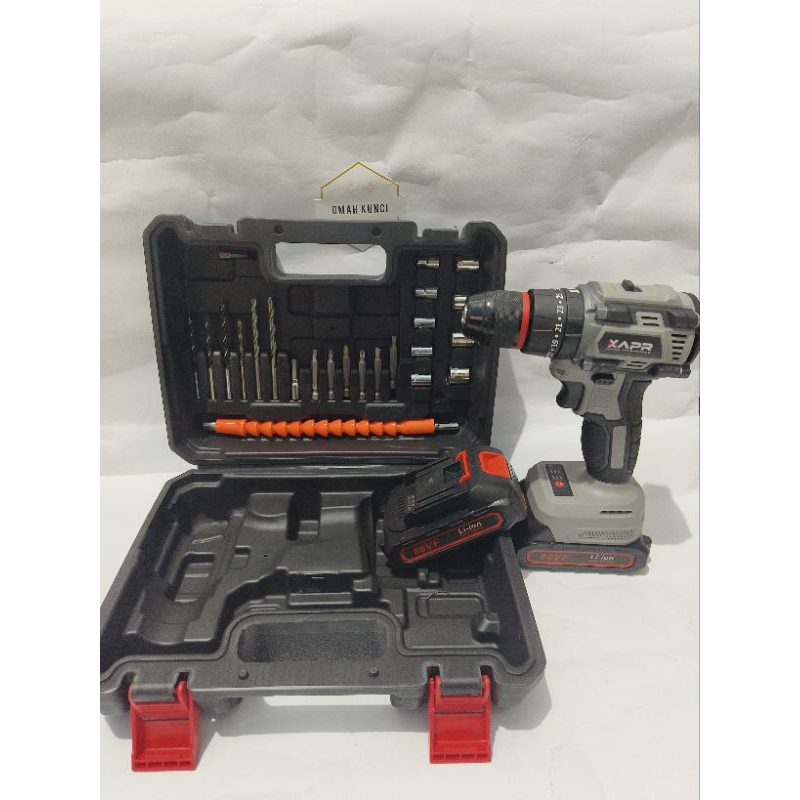 BOR TEMBOK BRUSLESS BATERAI APR 36V BOR CORDLESS APR AP34+