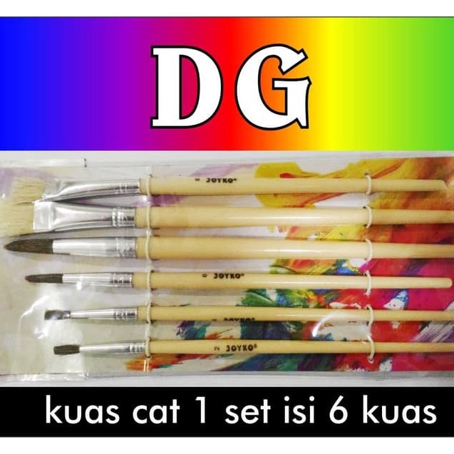 

MURAH MERIAH Kuas Lukis 1 Paket isi 6 kuas