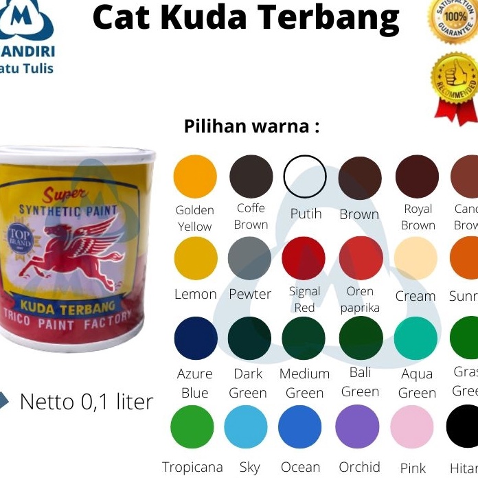 

MURAH MERIAH Cat kuda Terbang Kecil 1 Cat Besi Cat Kayu Cat Minyak