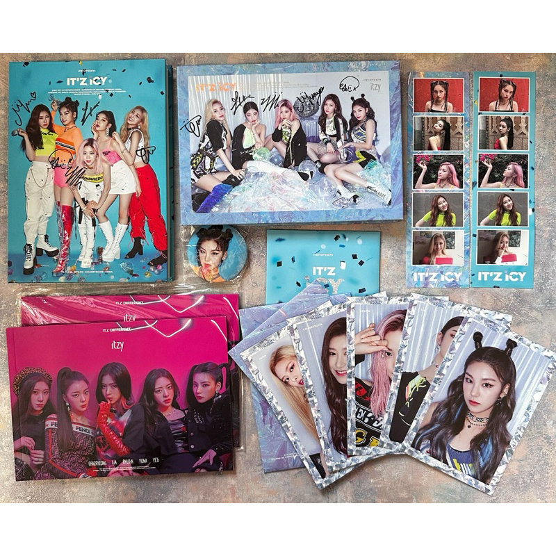 [READY] ITZY ICY ALBUM OFFICIAL MWAVE SIGNED VER VERSION FIRST PRESS ONLY GIFT PHOTOBOOK INCLUSIONS