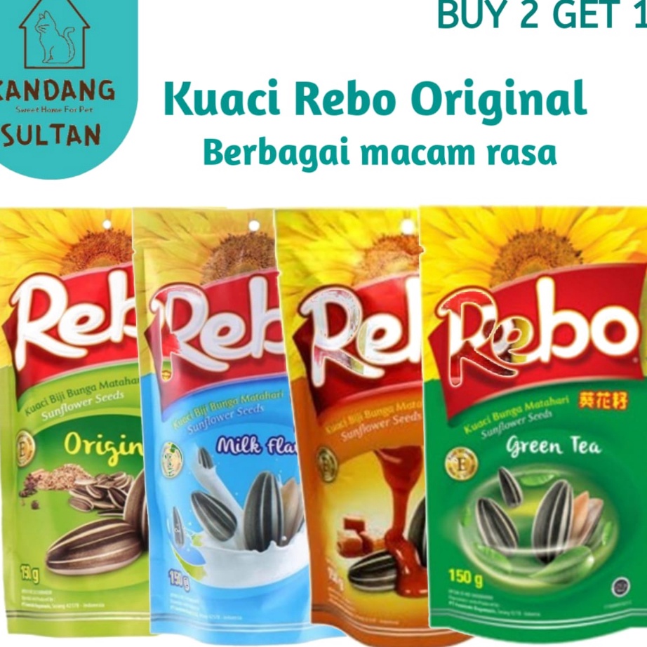 

PAKET Kuaci Rebo 14g BUY 2 GET 1 Berbagai Macam Rasa Cemilan Biji Bunga Matahari