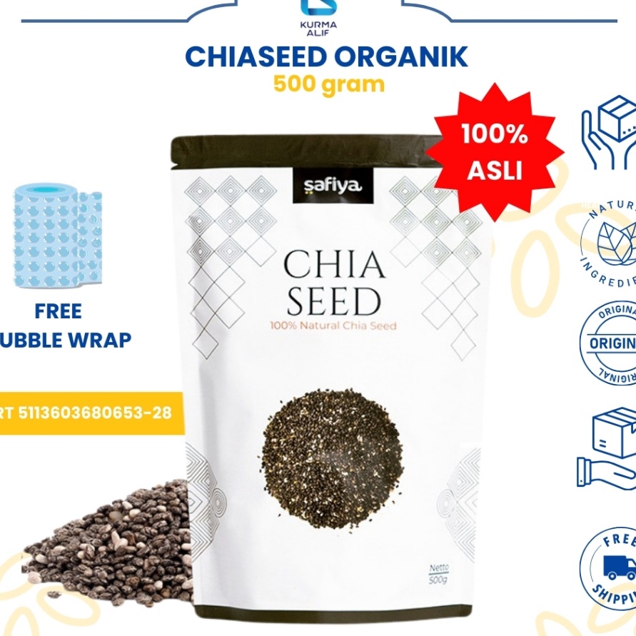 

SPESIAL DISKON Biji Chia Seed 5 gr Premium Organic Black Chiaseed Original