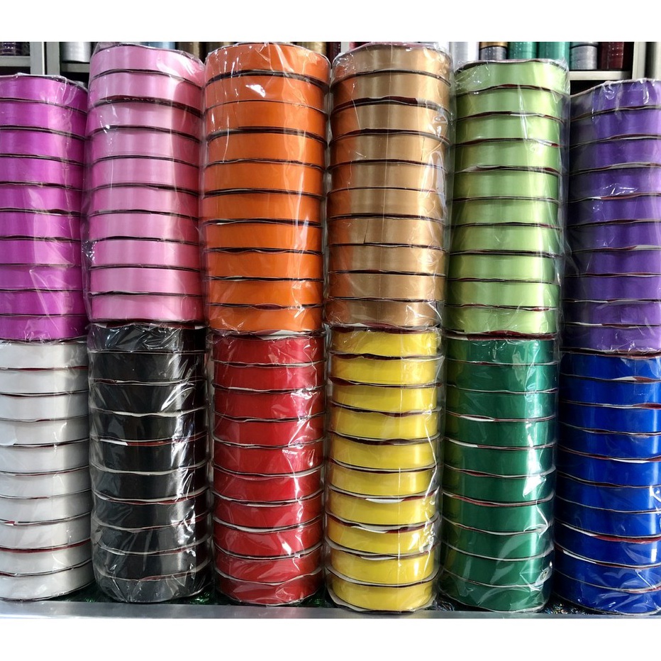 

PRODUK TERBARU Pita Kado Polos 34 Inch isi 1 roll Pita Jepang Polos 2 cm Souvenir Ribbon