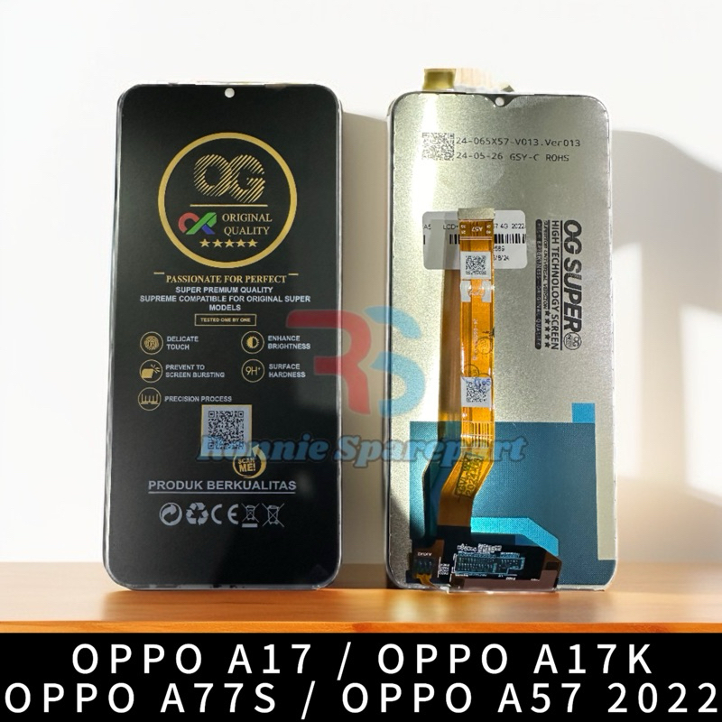 LCD TOUCHSCREEN OPPO A17 / OPPO A17K / OPPO A18 / OPPO A38 / OPPO A77S / OPPO A57 2022 - OG SUPER OR