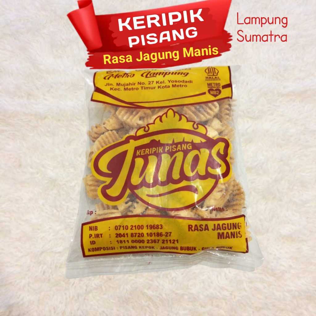 

Keripik Pisang Rasa Jagung Manis Khas Lampung Sumatra