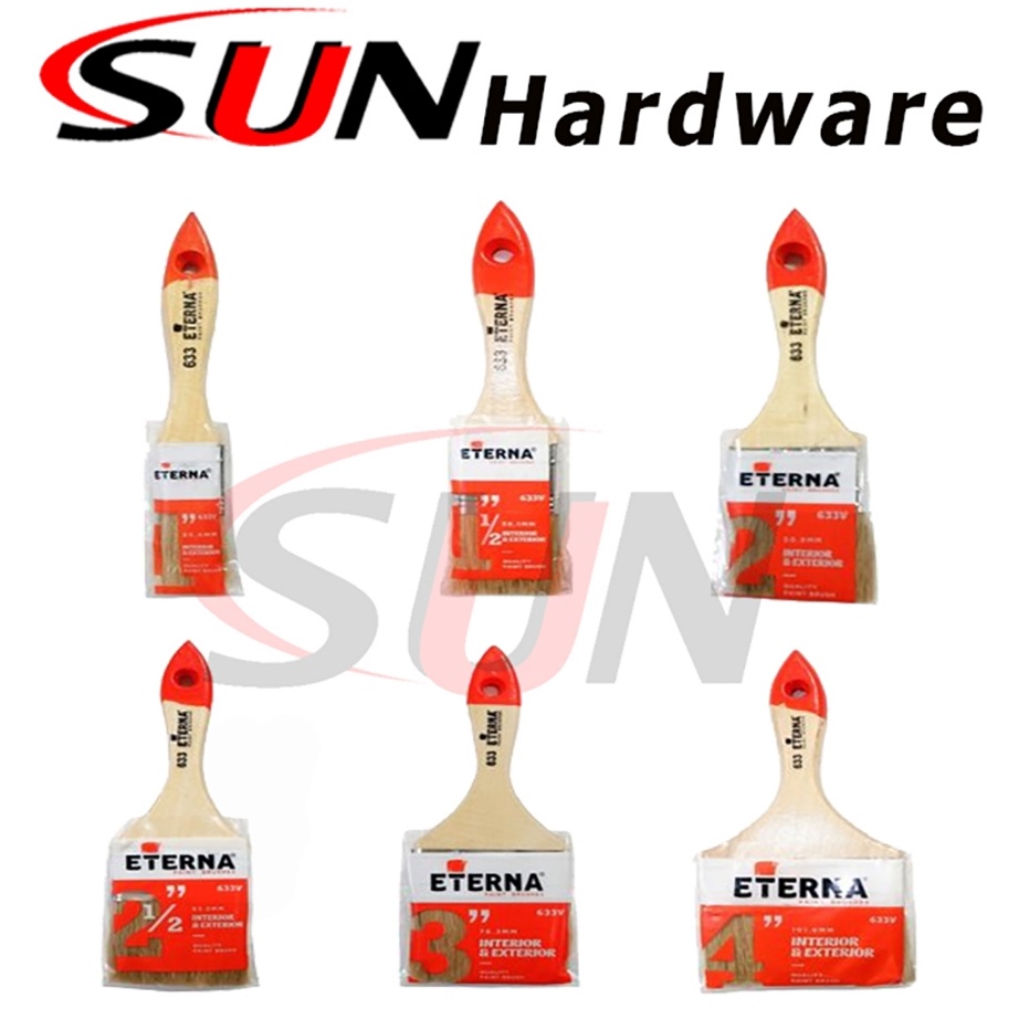 

PROMO SPESIAL Kuas Cat Eterna 633 1 1 12 2 2 12 3 4 Inch Koas Tembok Kayu Minyak Besi