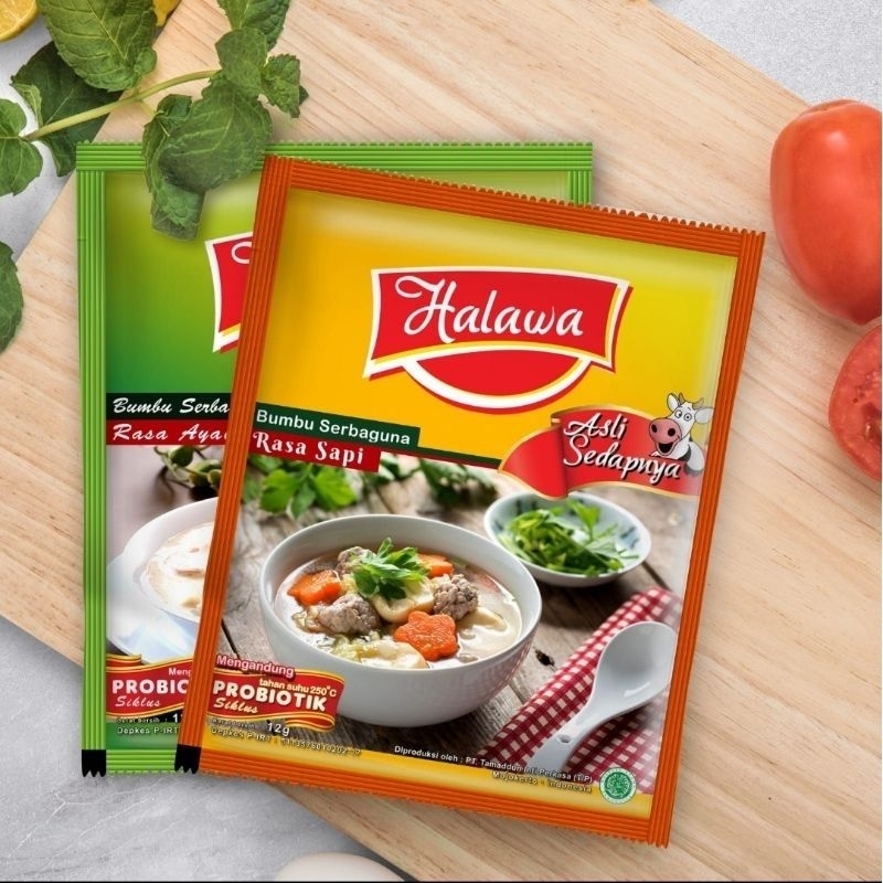 

(COD) HALAWA bumbu probiotik 1 renceng 12 sachet | Halal Sehat BPOM