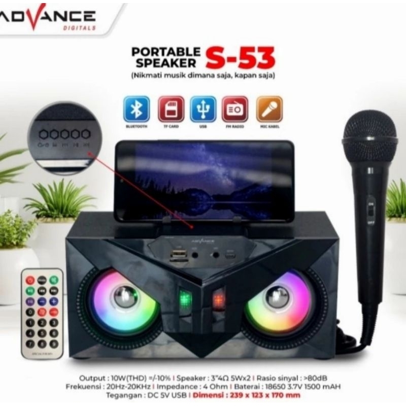 Speaker Portabel Speaker Aktif Radio Bluetooth USb