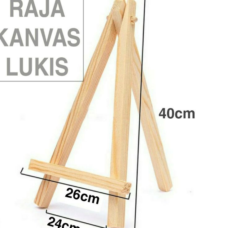 

TERMURAH Wooden Easel Tripod Stand Kayu Kanvas Lukis 4cm