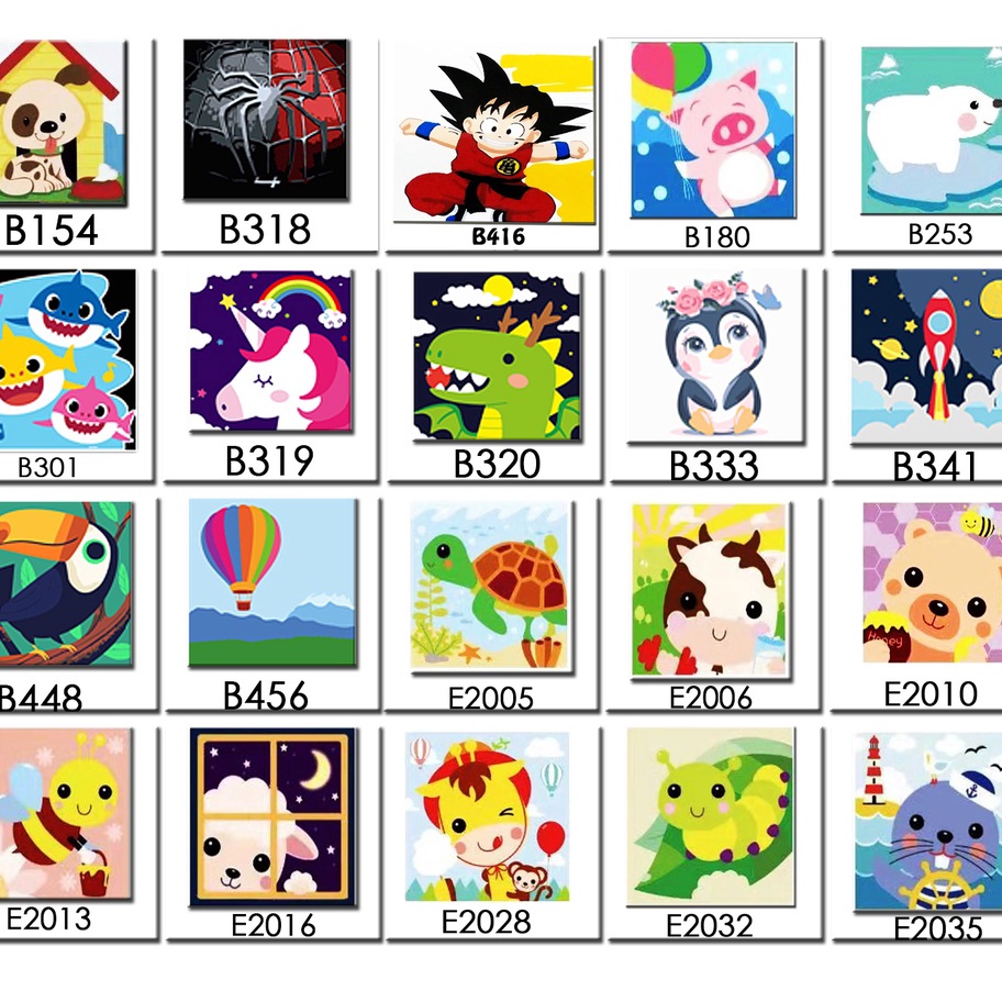 

TERUPDATE METH BABY ANIMAL C PAINT BY NUMBER PAINTING BY NUMBERS DIY COLORING KIDS MELUKIS KANVAS ANAK LENGKAP MEWARNAI MUDAH AMAN LUCU LENGKAP 1 SET ALL IN ONE FRAME KAYU