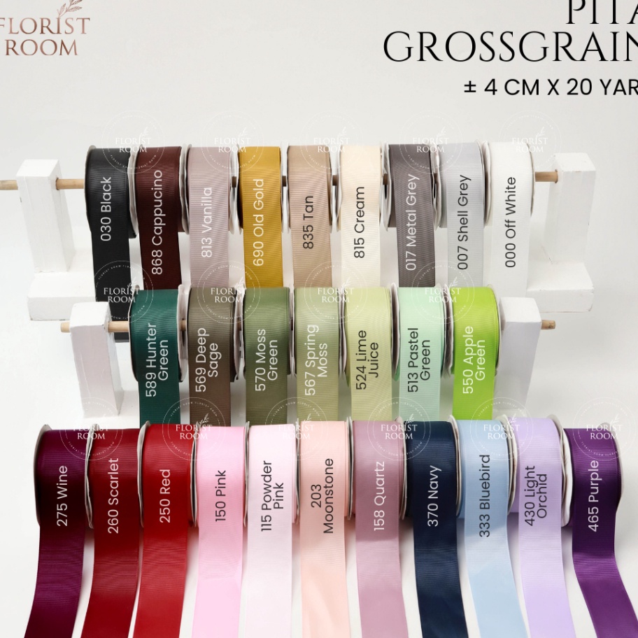 

SEGERA BELI Pita Grossgrain 4cm x 2 Yard Pita Ribbon