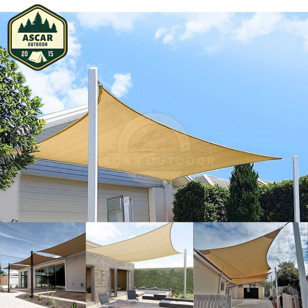 Awning,,Kanopi taman shade sail ukuran 3x5 dan 3x4 meter,,terpal kain outdoor,,layar teduh taman bes