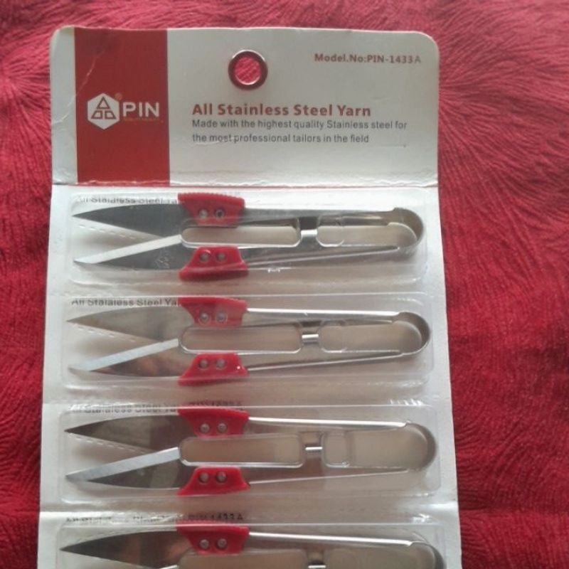 Gunting buang benang/gunting cekris  pin 1433