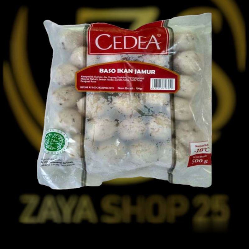 

Cedea bakso ikan jamur 500gr isi 25pcs