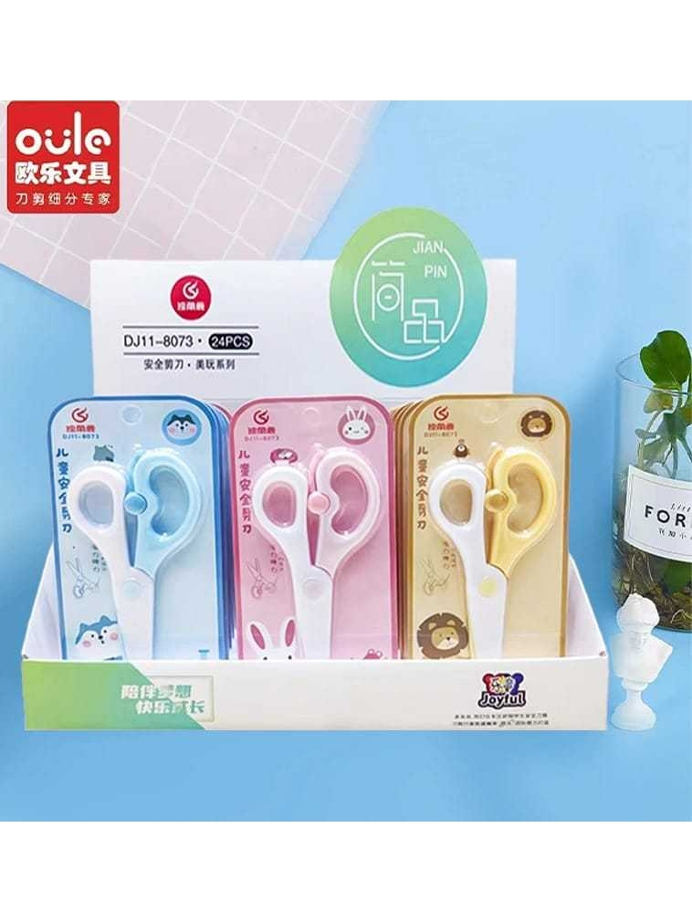 

BOBOMART Gunting Anak Oule DJ11-8073 Mini Safety Gunting Kertas Perlengkapan Sekolah