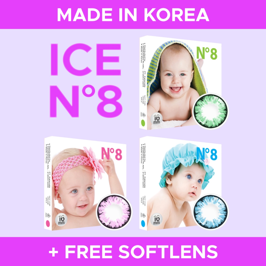 Spex Symbol Softlens Ice N.8 Color (Pink, Blue, Green)