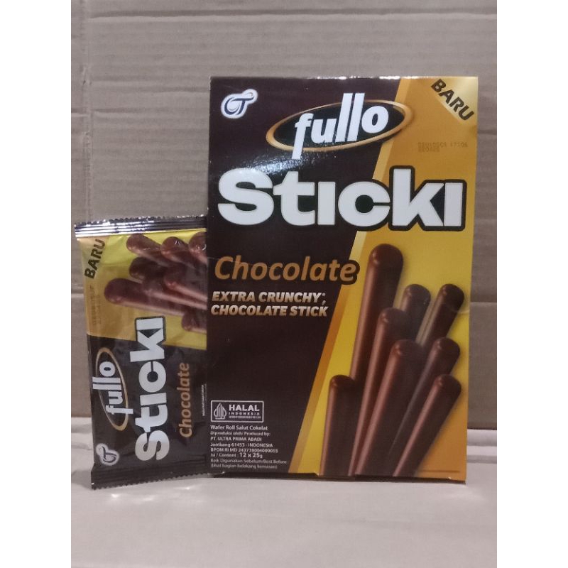 

FULLO STICKI chocolate Extra Crunchy Stick 25gr (12 pack/Box)