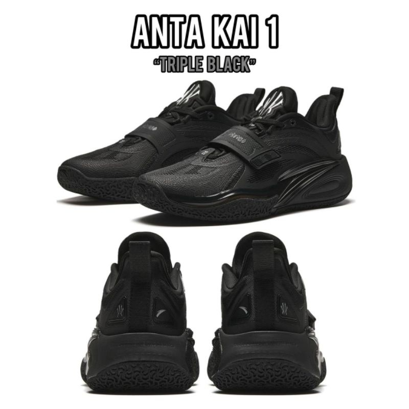 ANTA KAI 1 TRIPLE BLACK ORIGINAL BUKAN PALSU KYRIE ANTA KAI1