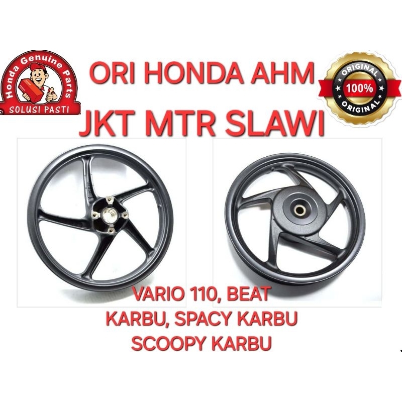 velg belakang racing belakang new scoopy f1 2017 hitam ring 12 ori honda