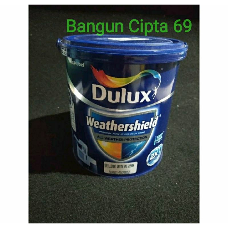 cat tembok dulux weathershield brilliant white ds 2.5 ltr