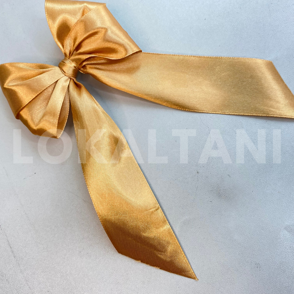 

Pita Satin Siap Pakai/ Pita Kado/ Pita Satin Polos/ Pita Hias Besar