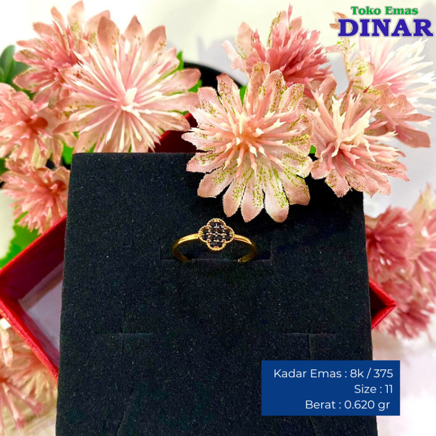 CINCIN BATU HITAM MODEL SLP - EMAS MUDA - KADAR 8K/375