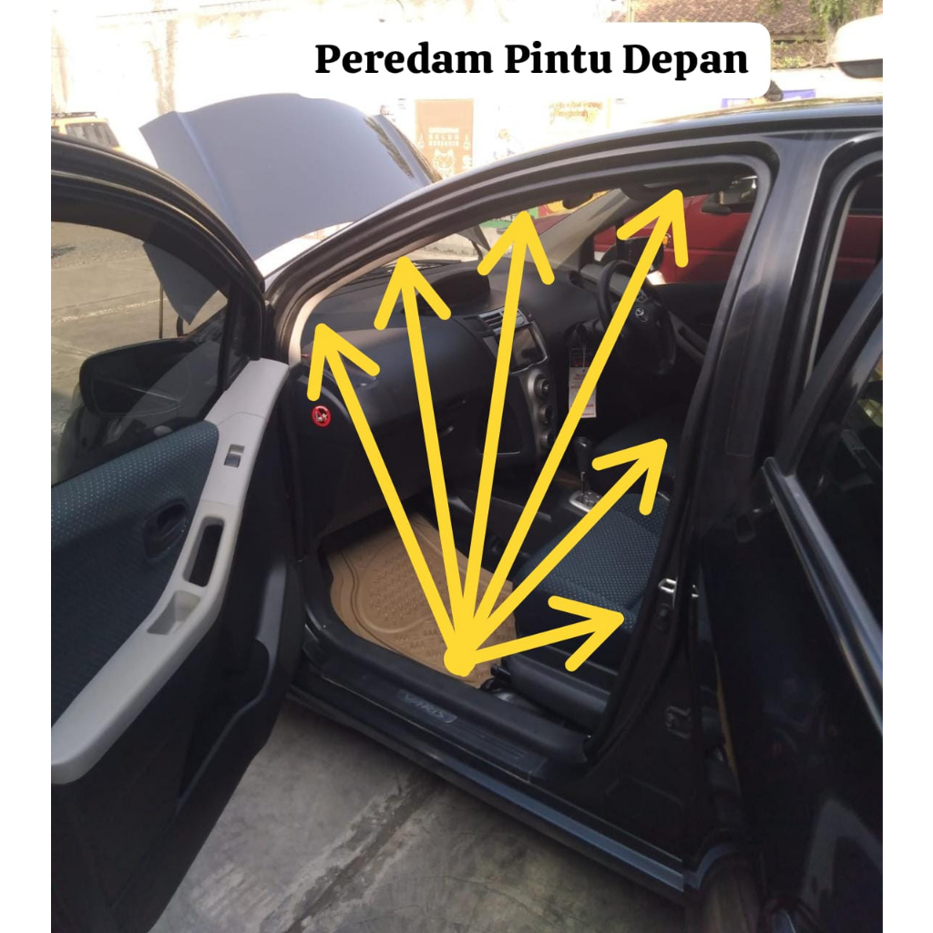 Karet Peredam Pintu Depan Mobil Toyota Yaris