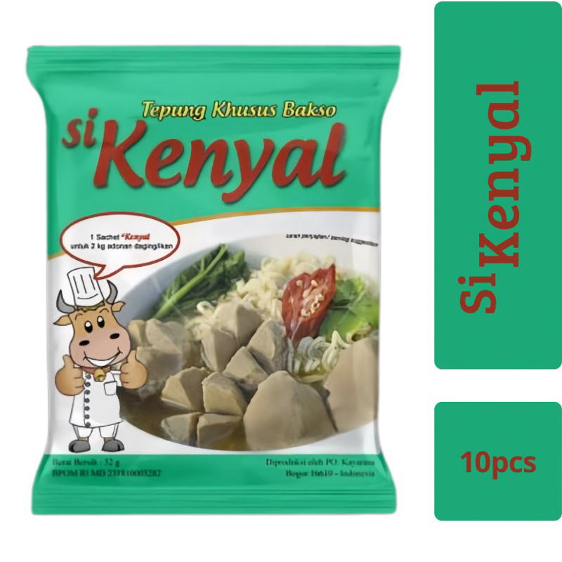 

SiKenyal Tepung khusus bakso 32gr. "Paket 10 sachet
