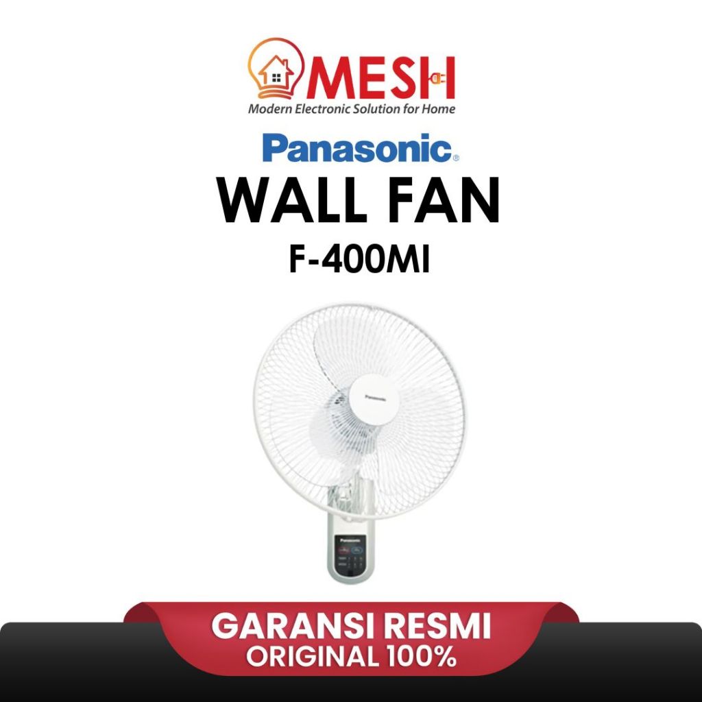 Panasonic Kipas Angin Dinding F-400MI - Wall Fan 16 inch with Remote F400MI F-400 MI Original New Ar