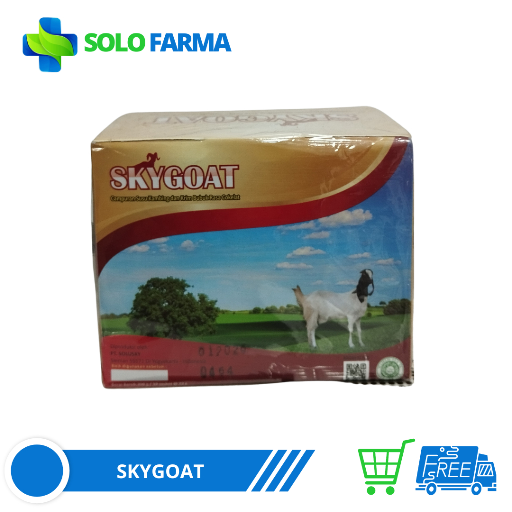 

Susu Kambing Etawa Bubuk SKY GOAT Rasa Coklat 1 Box Isi 10 Sachet