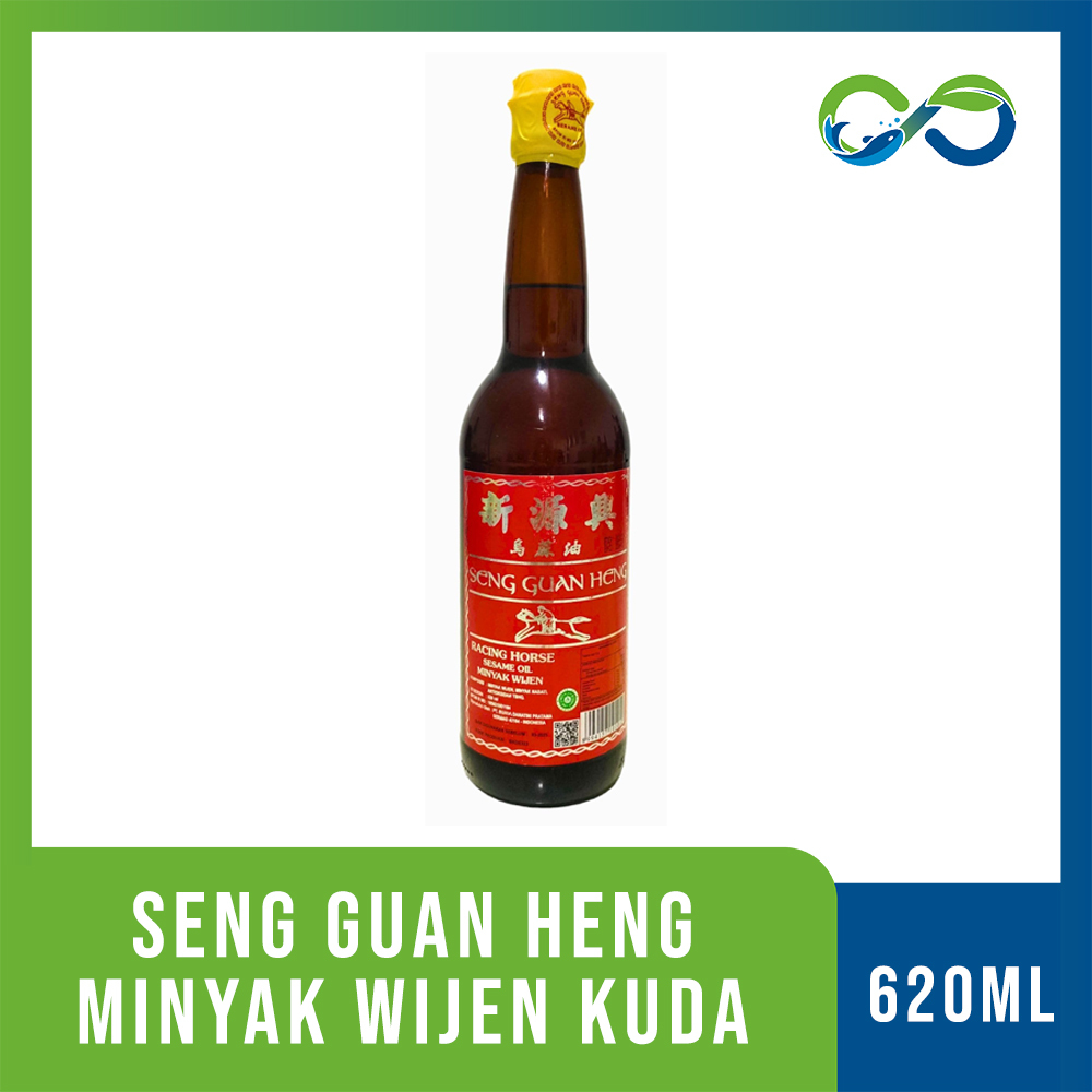

KTr190 [AquaEcoFarm] MINYAK WIJEN CAP KUDA SENG GUAN HENG 620ML Bandung